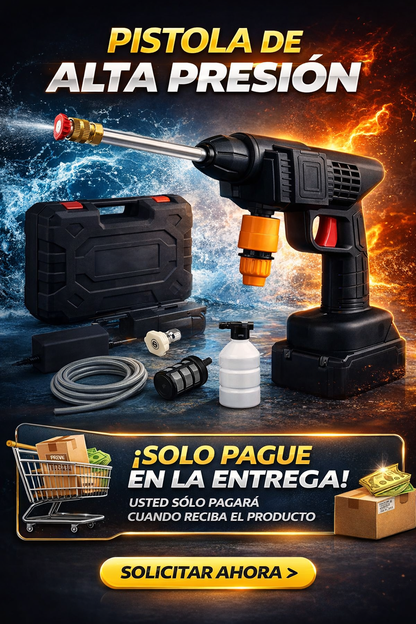 Pistola alta presion portátil